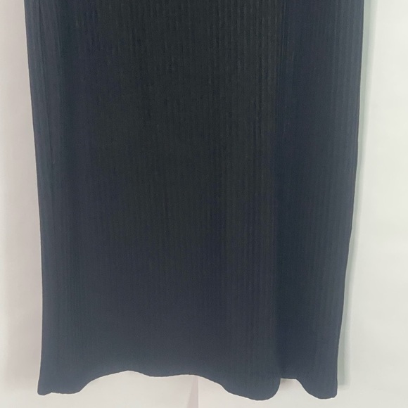 Michael Kors off shoulder ribbed midi bodycon black party cocktail dress Size M - Picture 9 of 15